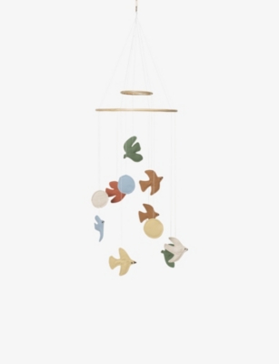 FERM LIVING: Swift Bird Hanging Cotton Cot Mobile