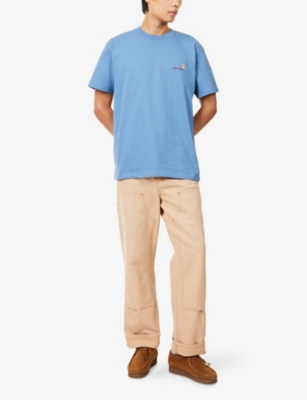 CARHARTT WIP: American Script Embroidered Cotton T-Shirt