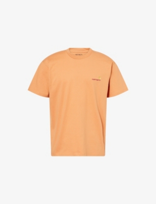 CARHARTT WIP: American Script Crewneck Cotton-Jersey T-Shirt