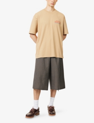 Carhartt Mens Dusty H Brown Arcan Crewneck Cotton-jersey T-shirt In Neutral