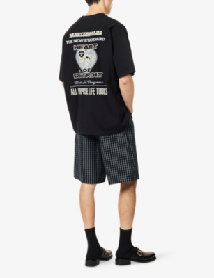 Carhartt Mens  Wip Arcan Crewneck Cotton-jersey T-shirt In Black