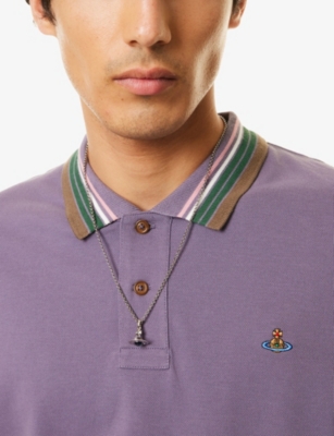 VIVIENNE WESTWOOD: Man. New Petite Orb Platinum-Plated Brass And Crystal Pendant Necklace