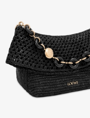 LOEWE: Loewe x Paula's Ibiza Ola Medium Raffia Shoulder Bag