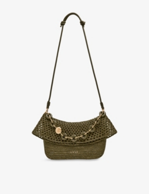 LOEWE: Loewe x Paula's Ibiza Ola Medium Raffia Shoulder Bag