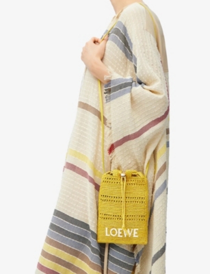 LOEWE: Loewe x Paula's Ibiza Drawstring Pocket Raffia Cross-Body Bag