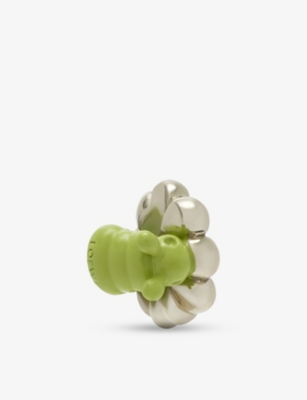 LOEWE: Loewe x Paula's Ibiza Caterpillar Dice Enamelled Brass Charm