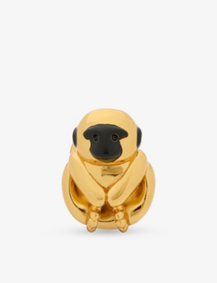 LOEWE: Loewe x Paula's Ibiza Monkey Dice Enamelled Brass Charm