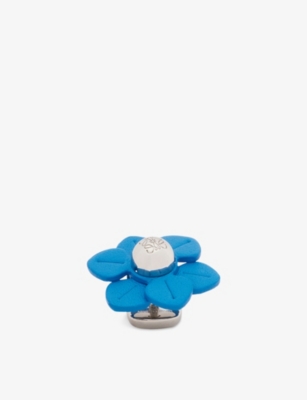 LOEWE: Flower Leather and Brass Pin