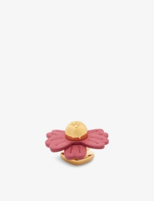 LOEWE: Loewe x Paula's Ibiza Flower Leather and Brass Pin