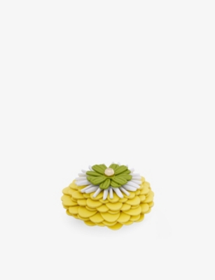 LOEWE: Flower Leather Pin