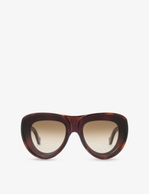 LOEWE: Loewe x Paula's Ibiza G314487X01Aviator-Frame Acetate Sunglasses