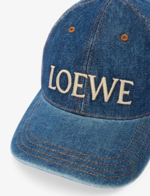 LOEWE: Loewe x Paula’s Ibiza Brand-Embroidered Denim Cap