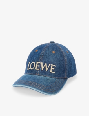 LOEWE: Loewe x Paula’s Ibiza Brand-Embroidered Denim Cap