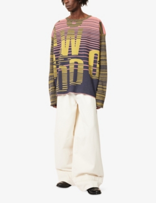 VIVIENNE WESTWOOD: Patterned Long-Sleeves Knitted Jumper