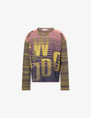 VIVIENNE WESTWOOD: Patterned Long-Sleeves Knitted Jumper