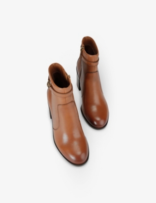 KURT GEIGER LONDON: Shoreditch Heeled Leather Ankle Boots