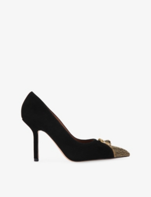 Kurt Geiger Womens Black/comb Zip Suede Courts Eur 38/5 Uk
