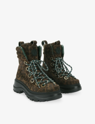 KURT GEIGER LONDON: Kensington Leopard Leather Ankle Boots