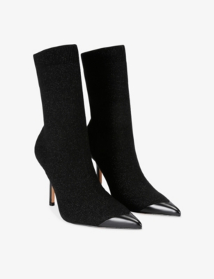 KURT GEIGER LONDON: Regent Point Knitted Ankle Boots