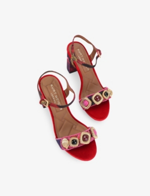 KURT GEIGER LONDON: Kensington Langley Woven Heeled Sandals