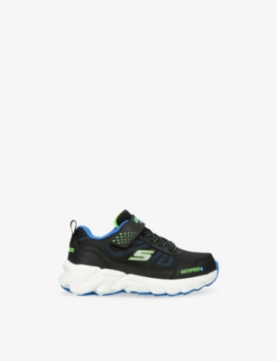Skechers Blk/blue Kids' Elite Sport Tread Woven Trainers Eur 32 / 13 Uk