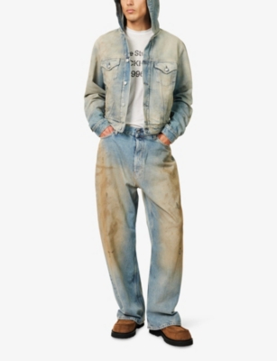 ACNE STUDIOS: Orayo Penicillin Hooded Denim Jacket