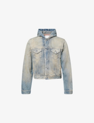 ACNE STUDIOS: Orayo Penicillin Hooded Denim Jacket
