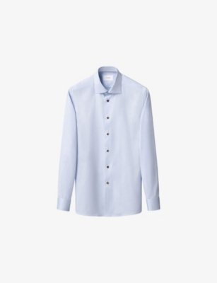 ETON: Signature Contemporary-Fit Cotton-Twill Shirt