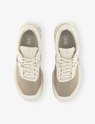 ON WOMENS CLOUDVISTA 2 WATERPROOF MESH LOW-TOP TRAINERS CREAM DESERT F 