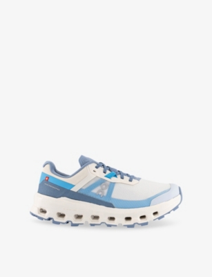 On Womens Cream Horiz F Cloudvista 2 Waterproof Mesh Low-top Trainers