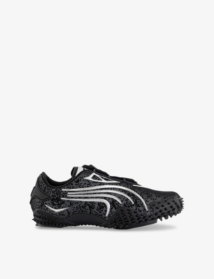 Puma Womens Mostro Og Woven Low-top Trainers Metallic Black Silver