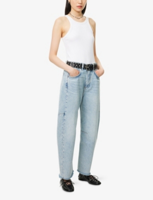 Rag & Bone Womens  Charlie Barrel-leg High-rise Jeans