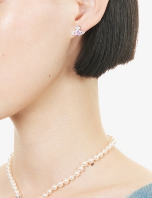 VIVIENNE WESTWOOD JEWELLERY: Ismene Silver-Plated Brass And Gemstone Earrings