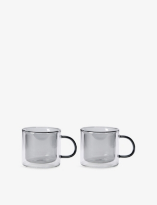 THE CONRAN SHOP: Oslo Set-of-Two Borosilicate-Glass Mugs