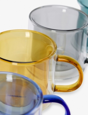THE CONRAN SHOP OSLO SET-OF-FOUR BOROSILICATE-GLASS MUGS