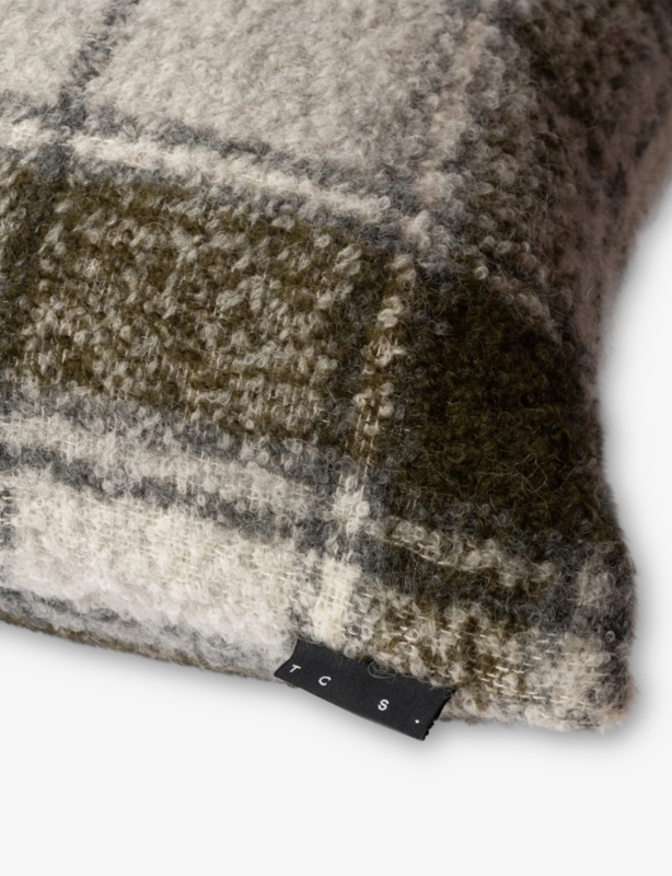 Tartan Alpaca-Blend Cushion Cover 50cm x 50cm
