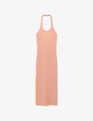 LOEWE: Loewe x Paula's Ibiza Anagram-Print Sleeveless Cotton-Blend Midi Dress