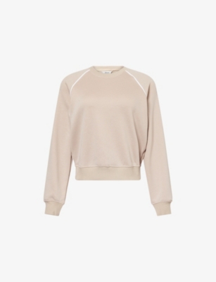 SPANX ACTIVE: Airpique Round-Neck Stretch-Woven Sweatshirt