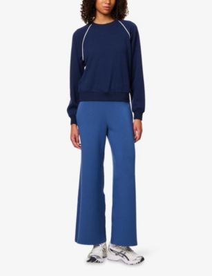 SPANX ACTIVE: Airpique Round-Neck Stretch-Woven Sweatshirt