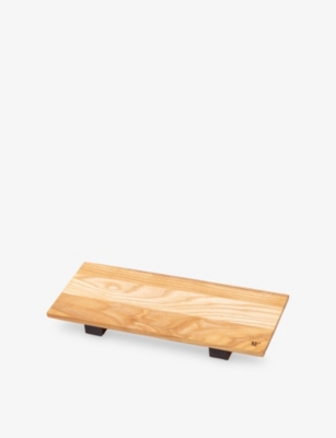 WOODSEA: Brand-Embossed Wooden Sushi Board 13cm x 30cm