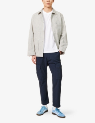 Ps By Paul Smith S By Paul Smith Mens Zebra-embroidered Regular-fit Cottn-jersey T-shirt White