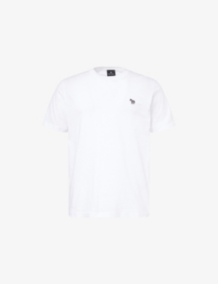 PS BY PAUL SMITH: Zebra-Embroidered Regular-Fit Cottn-Jersey T-Shirt