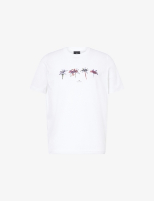 PS BY PAUL SMITH: Flower Graphic-Print Cotton-Jersey T-Shirt