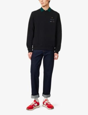 PS BY PAUL SMITH: Regular-Fit Logo-Print Cotton-Blend Sweatshirt