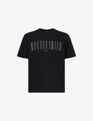 PS BY PAUL SMITH: Stripe-Logo Crewneck Cotton-Jersey T-Shirt