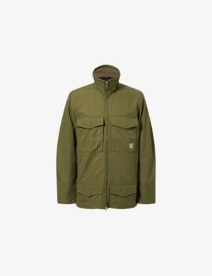 PS BY PAUL SMITH: High-Neck Patch-Pocket Cotton-Blend Jacket