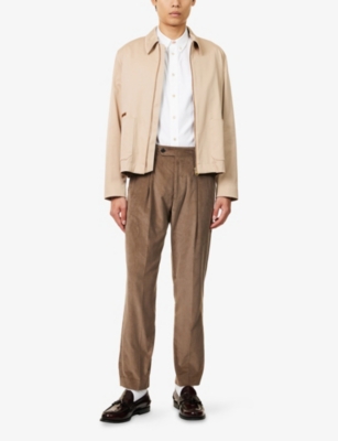 Ps By Paul Smith Mens  Buttoned-collar Tailored Fit Cotton Shirt