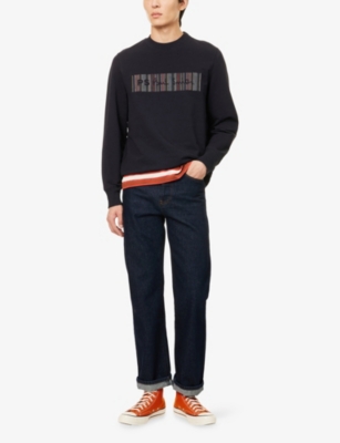 PS BY PAUL SMITH: Regular-Fit Embroidered-Logo Cotton-Jersey Sweatshirt