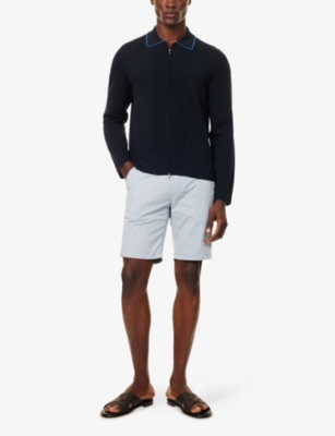 Brand-Patch Regular-Fit Stretch-Cotton Shorts