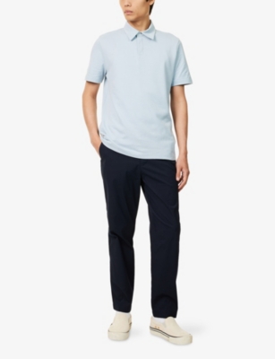 PS BY PAUL SMITH: Embroidered Brand-Patch Tapered-Fit Stretch Cotton Chinos